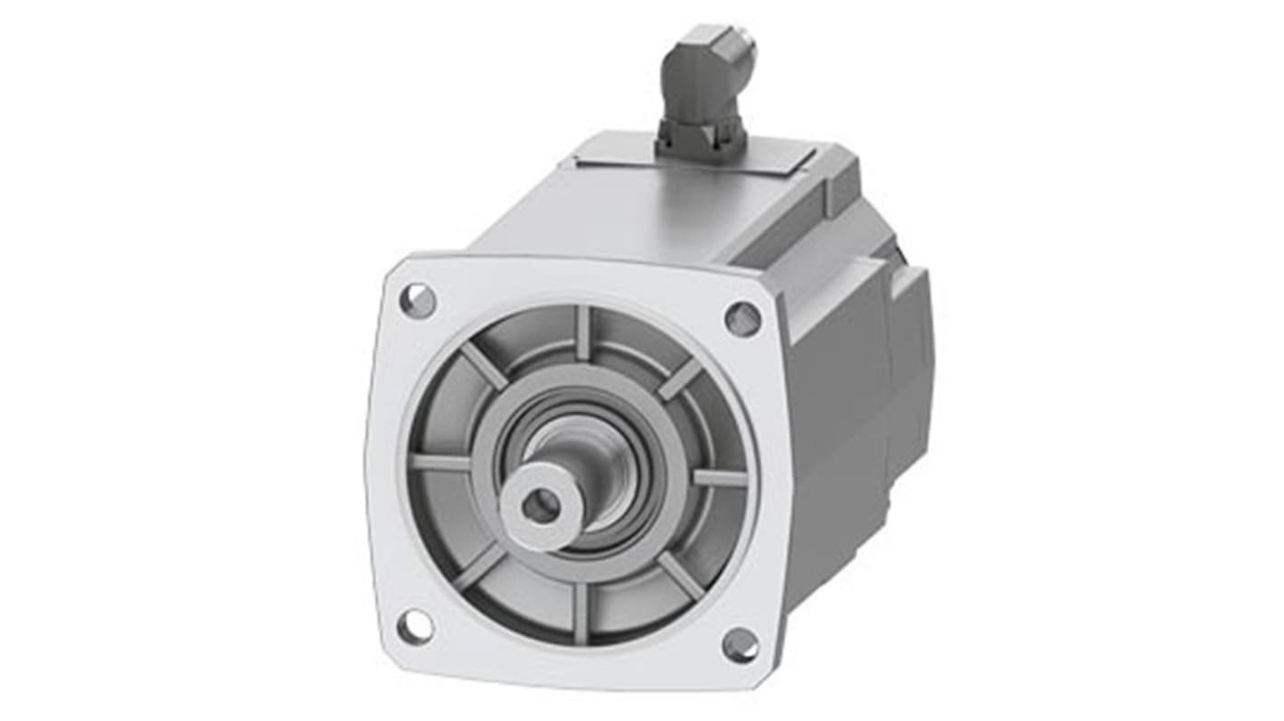 Servomotore Siemens 1FK2208-5AC00-0MA0, sincrono a magnete permanente, 4 kW, 80 Nm, 2000 giri/min, raffreddamento naturale.