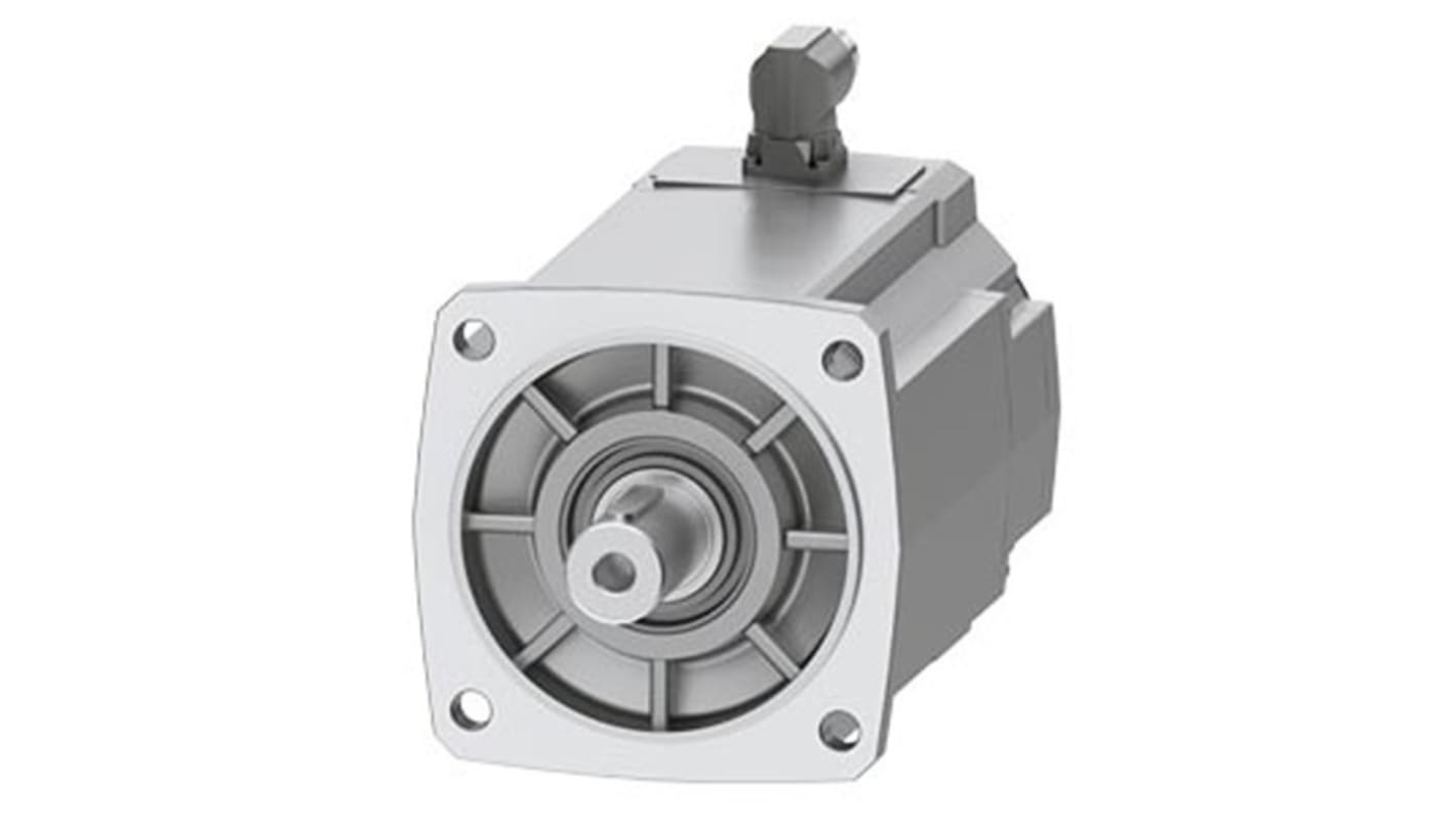 Servomotore Siemens 1FK2208-5AC00-1MA0, sincrono a magnete permanente, 4 kW, 80 Nm, 2000 giri/min, diametro asta 32 mm.