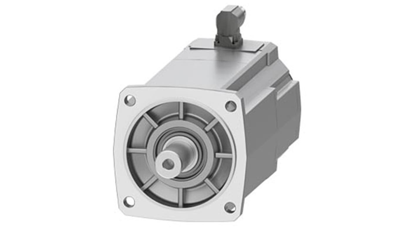 Servomotore Siemens 1FK2208-5AC10-0MA0, sincrono a magnete permanente, 4 kW, 80 Nm, 2000 giri/min, diametro asta 32 mm.
