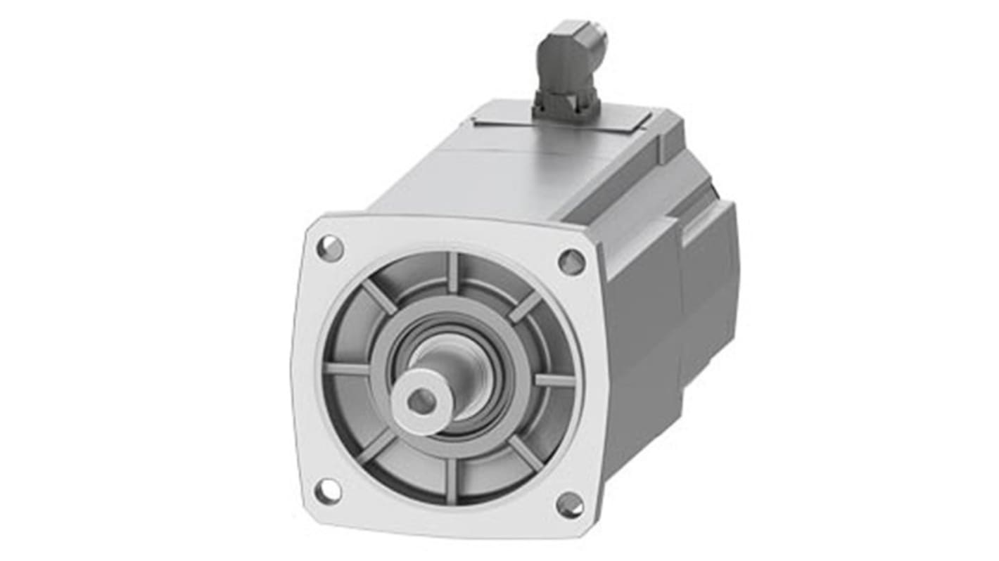 Servomotore Siemens 1FK2208-5AC10-0SA0, sincrono a magnete permanente, 4 kW, 80 Nm, 2000 giri/min, diametro asta 32 mm.