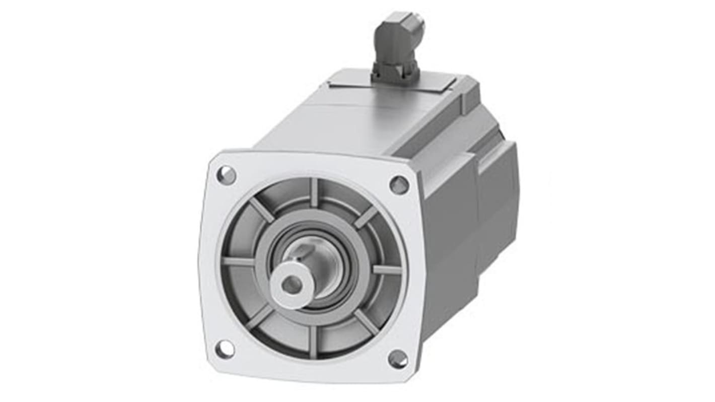 Servomotore Siemens 1FK2208-5AC10-1SA0, sincrono a magnete permanente, 4 kW, 80 Nm, 2000 giri/min, diametro asta 32 mm.