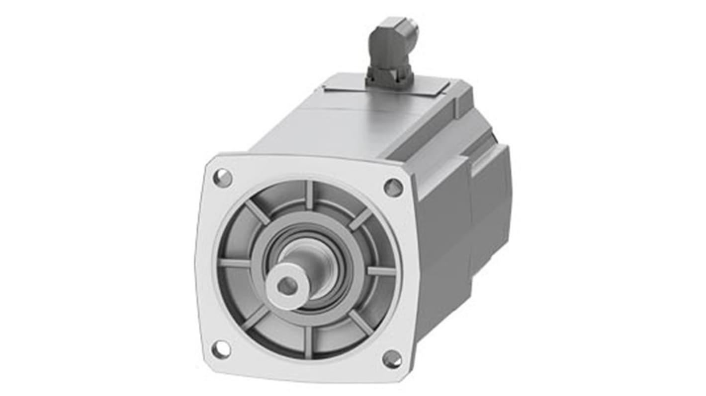 Servomotore Siemens 1FK2208-5AC11-0MA0, sincrono a magnete permanente, 4 kW, 80 Nm, 2000 giri/min, diametro asta 32 mm.