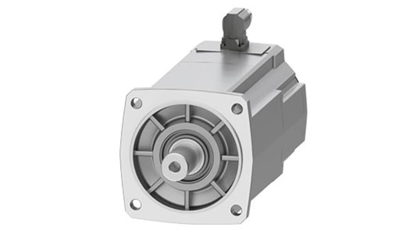 Servomotore Siemens 1FK2208-5AC11-0SA0, sincrono a magnete permanente, 4 kW, 80 Nm, 2000 giri/min, diametro asta 32 mm.