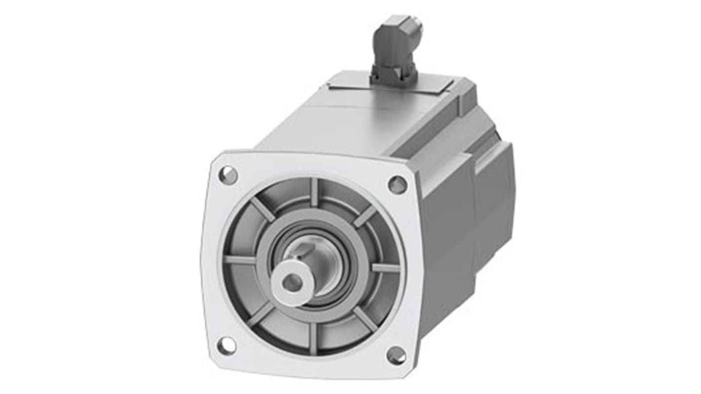 Servomotore Siemens 1FK2208-5AC11-1MA0, sincrono a magnete permanente, 4 kW, 80 Nm, 2000 giri/min, diametro asta 32 mm.