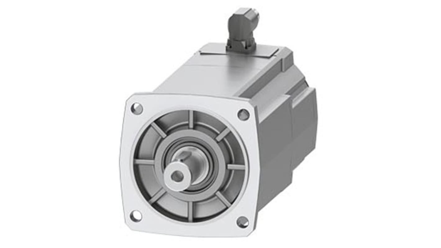 Servomotore Siemens 1FK2208-5AC11-1SA0, sincrono a magnete permanente, 4 kW, 80 Nm, 2000 giri/min, diametro asta 32 mm.