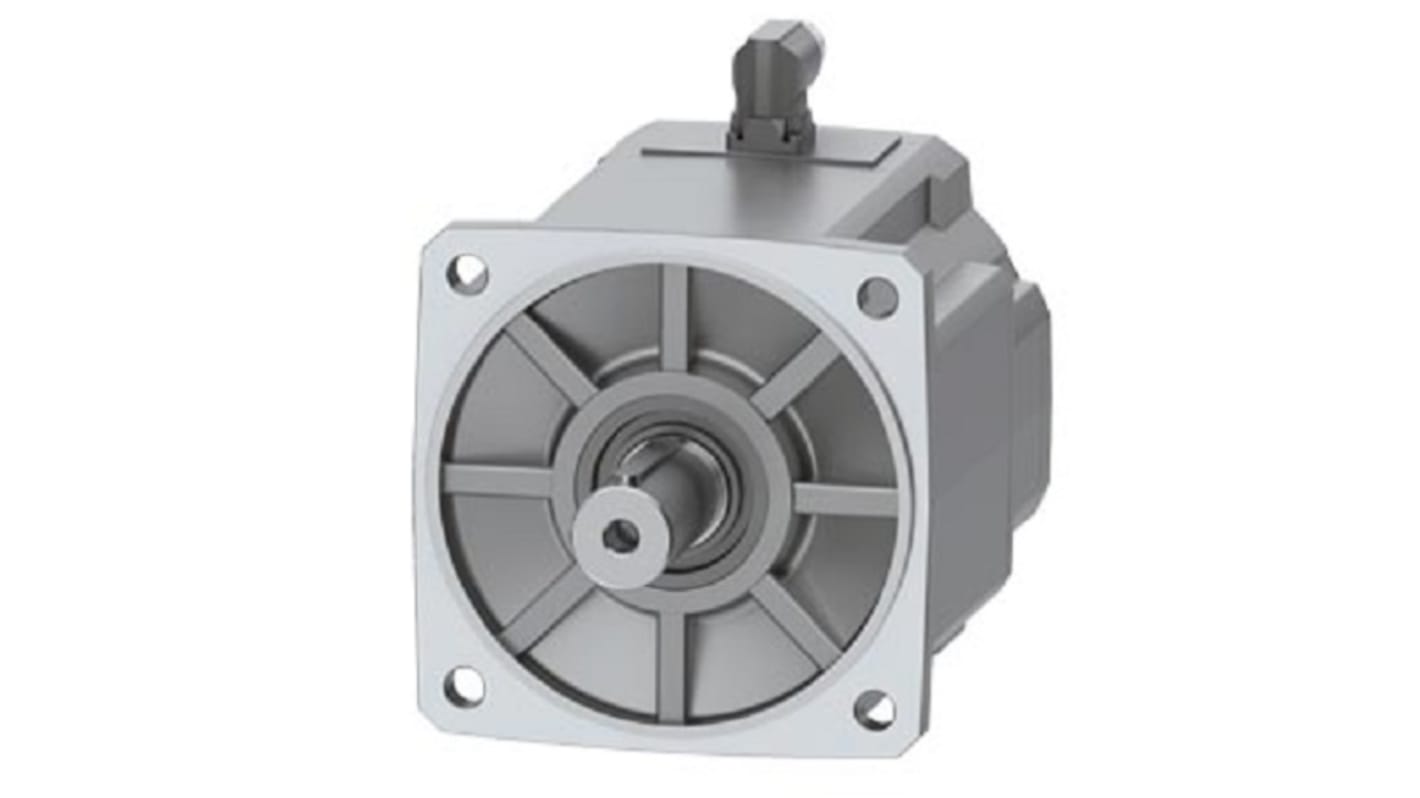 Servomotore Siemens 1FK2210-3AB01-1SA0, motore sincrono 4,5 kW, coppia massima 90 Nm, diametro asta 38 mm, 1500 giri/min.