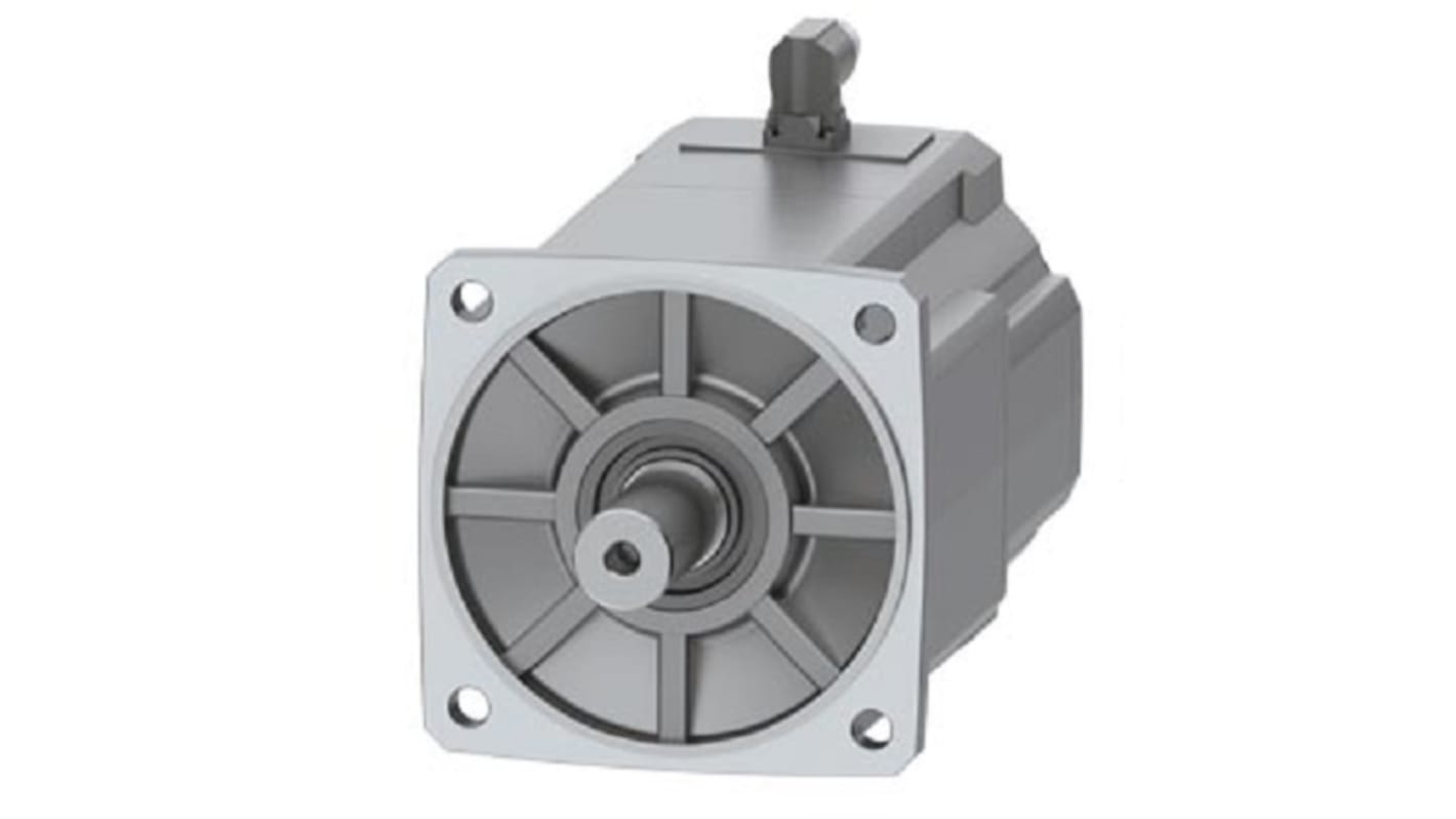 Servomotore Siemens 1FK2210-3AB10-0MA0, motore sincrono 4,5 kW, coppia massima 90 Nm, 1500 giri/min, raffreddamento naturale.