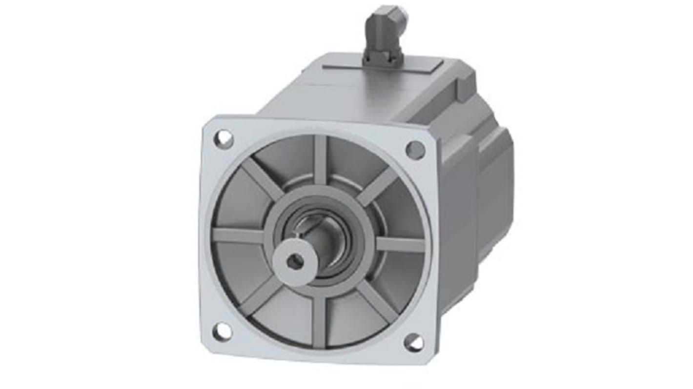 Servomotore Siemens 1FK2210-3AB10-1MA0, motore sincrono 4,5 kW, coppia massima 90 Nm, 1500 giri/min, raffreddamento naturale.