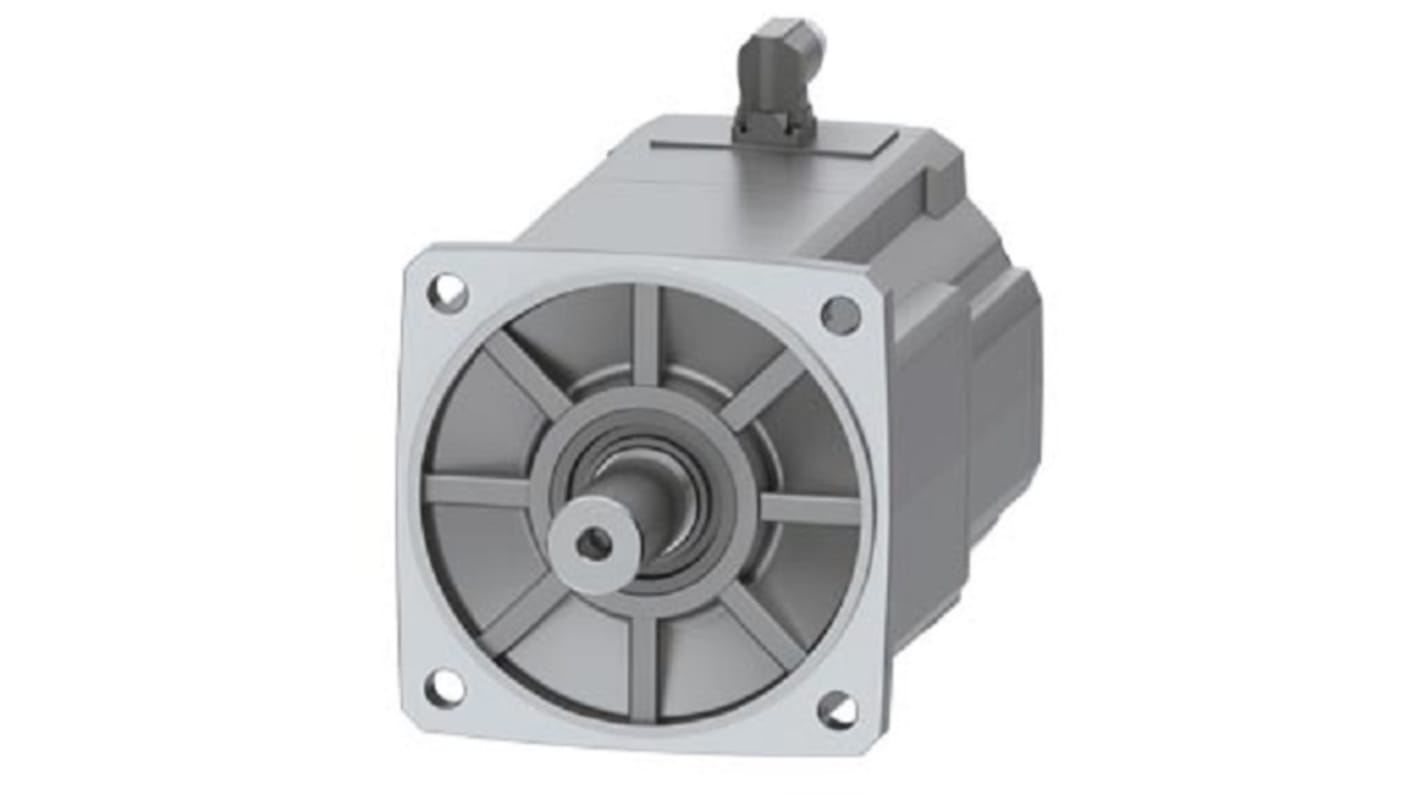 Servomotore Siemens 1FK2210-3AB11-0SA0, motore sincrono 4,5 kW, coppia massima 90 Nm, 1500 giri/min, raffreddamento naturale.
