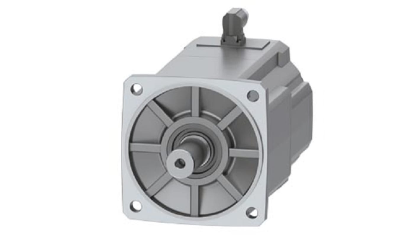 Servomotore Siemens 1FK2210-3AC11-0SA0, sincrono a magnete permanente, 5,5 kW, 90 Nm, 2000 giri/min, diametro asta 38 mm.