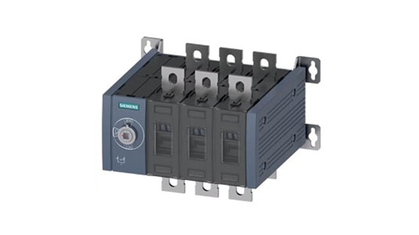 Contatto ausiliario sezionatore Siemens 3KC0342-0PE00-0AA0, 12 NC e 12 NA, azionamento manuale, design senza leva.