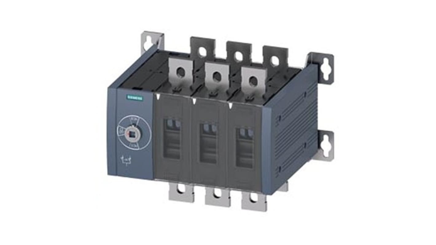 Siemens contatto ausiliario sezionatore 3KC0346-0QE00-0AA0, 16 NC e 16 NA, azionamento manuale, design senza leva.