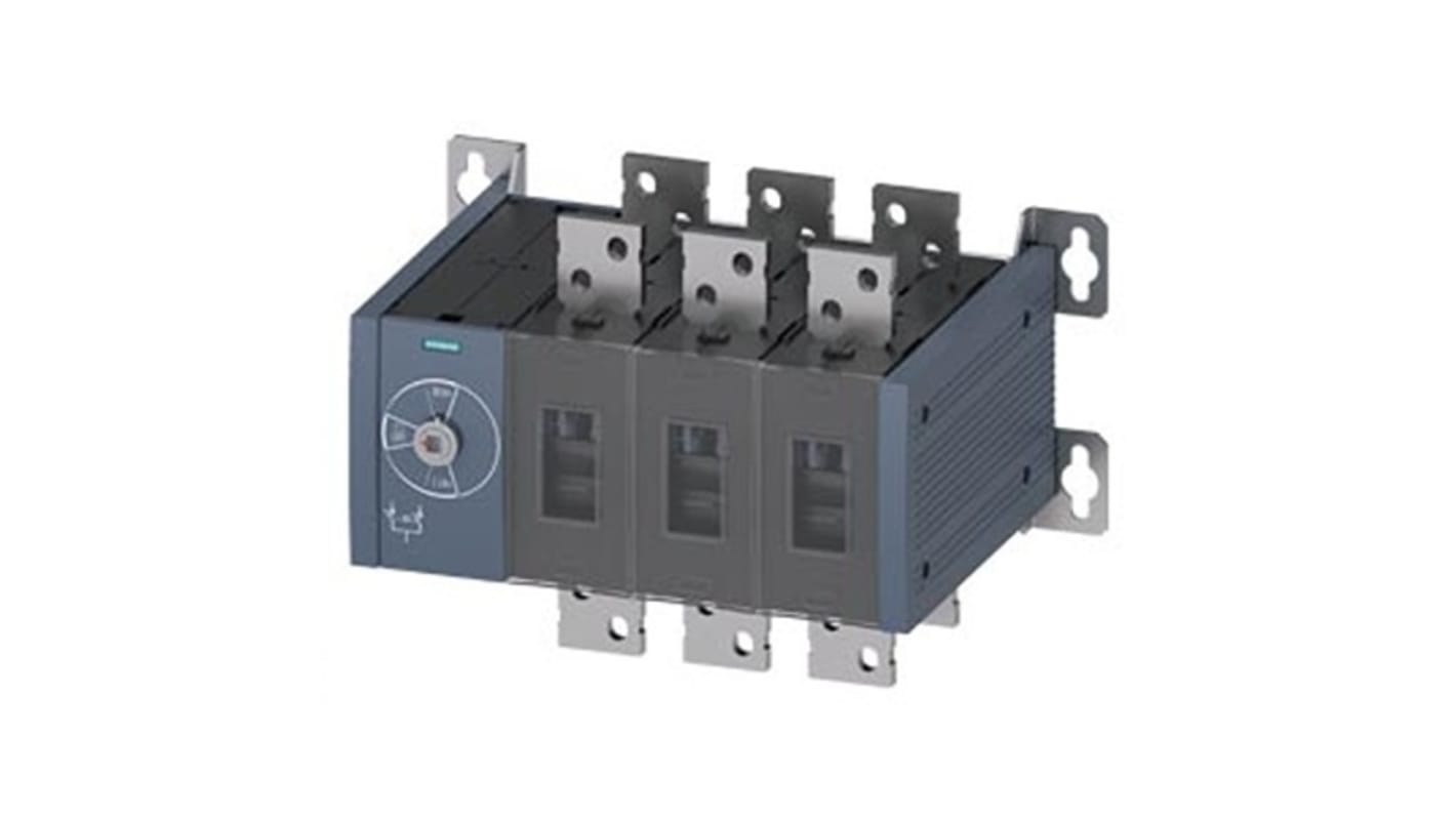 Contatto ausiliario sezionatore Siemens 3KC0350-0RE00-0AA0, 16 NC e 16 NA, azionamento manuale, design senza leva.