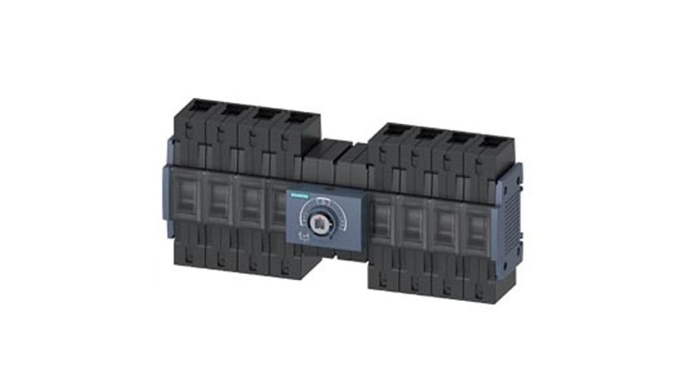 Contatto ausiliario sezionatore Siemens 3KC0428-2NE00-0AA0, azionamento manuale, 8 CO, design senza leva.