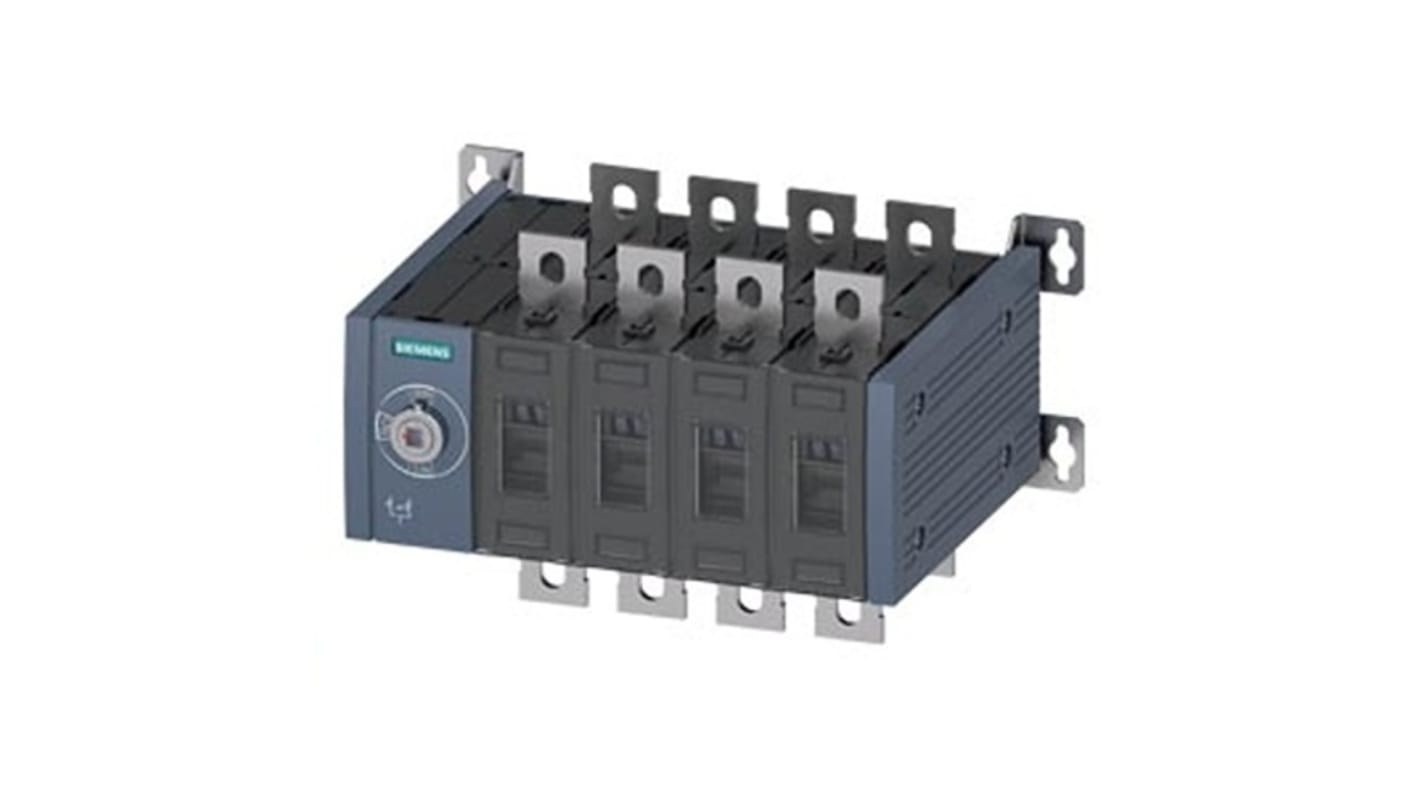 Contatto ausiliario sezionatore Siemens 3KC0436-0PE00-0AA0, 12 NC e 12 NA, azionamento manuale frontale, design senza leva.