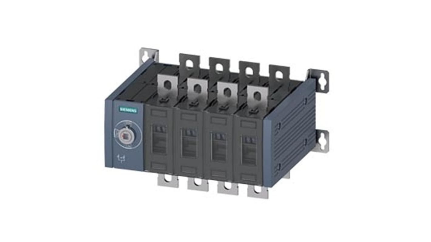 Contatto ausiliario sezionatore Siemens 3KC0438-0PE00-0AA0, 12 NC e 12 NA, azionamento manuale, design senza leva.