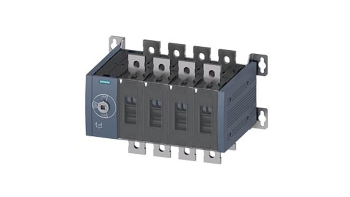 Contatto ausiliario sezionatore Siemens 3KC0446-0QE00-0AA0, 16 NC e 16 NA, azionamento manuale frontale, design senza leva.