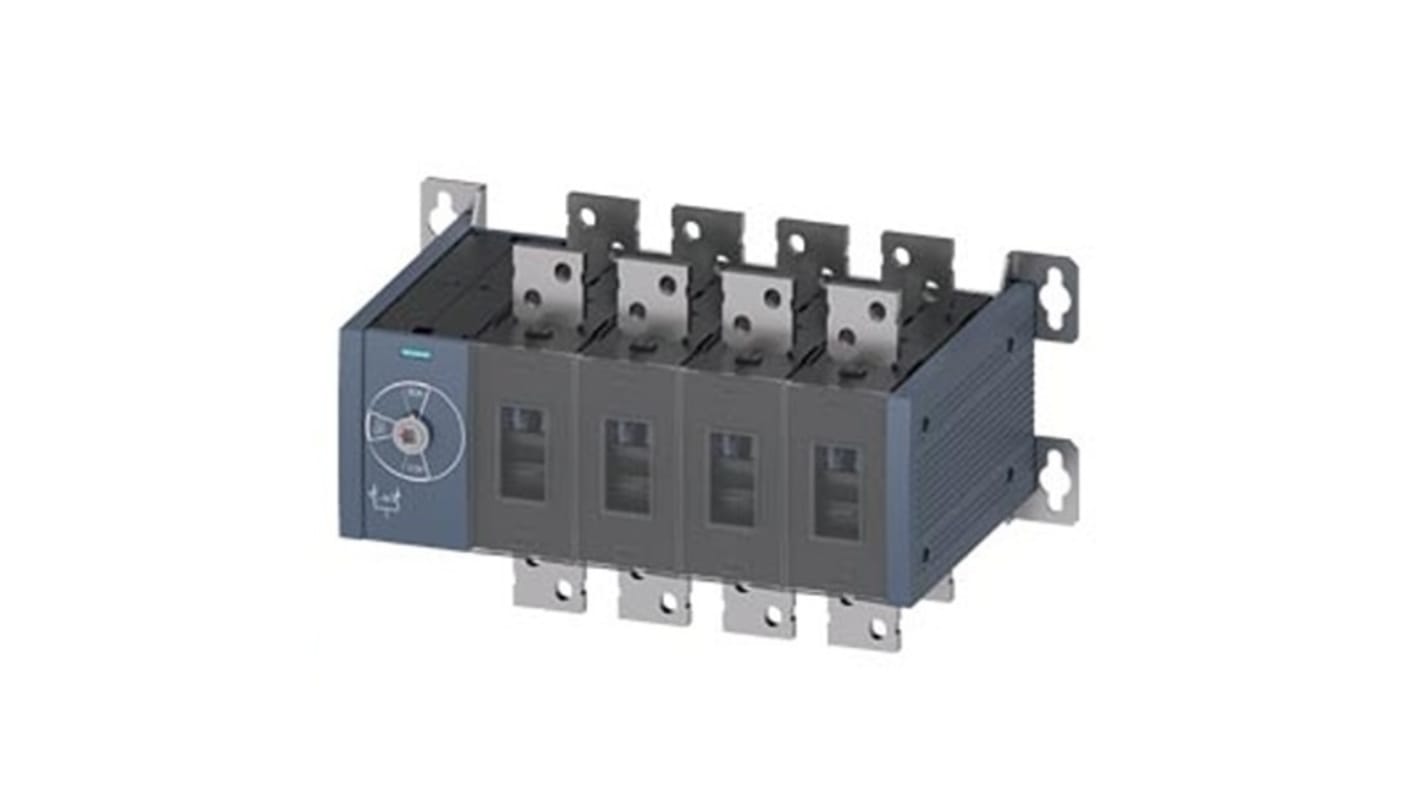 Contatto ausiliario sezionatore Siemens 3KC0450-0RE00-0AA0, 16 NC e 16 NA, azionamento manuale frontale, design senza leva.