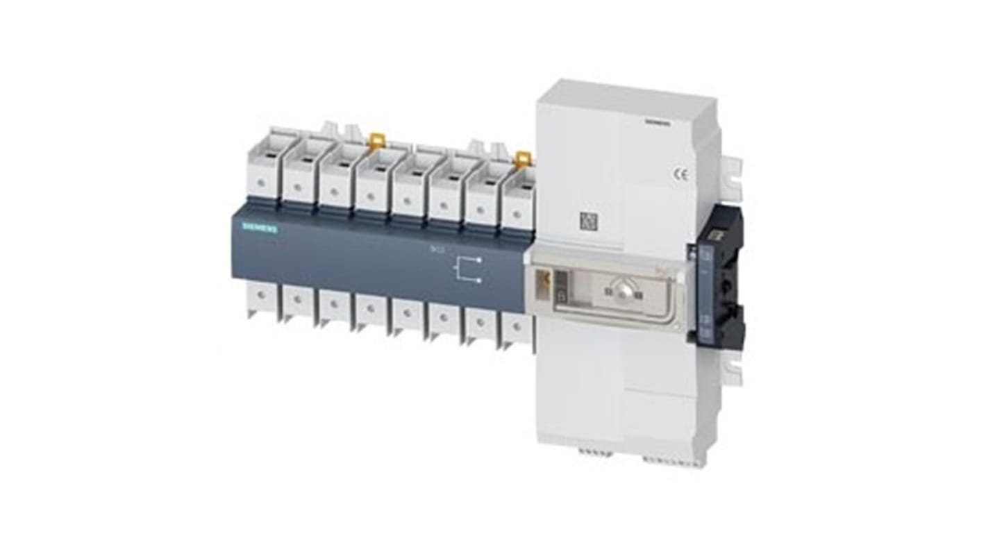 Contatto ausiliario sezionatore Siemens 3KC3424-2AA22-0AA3, motorizzato, 3 CO, compatibile con dispositivi 3KC.