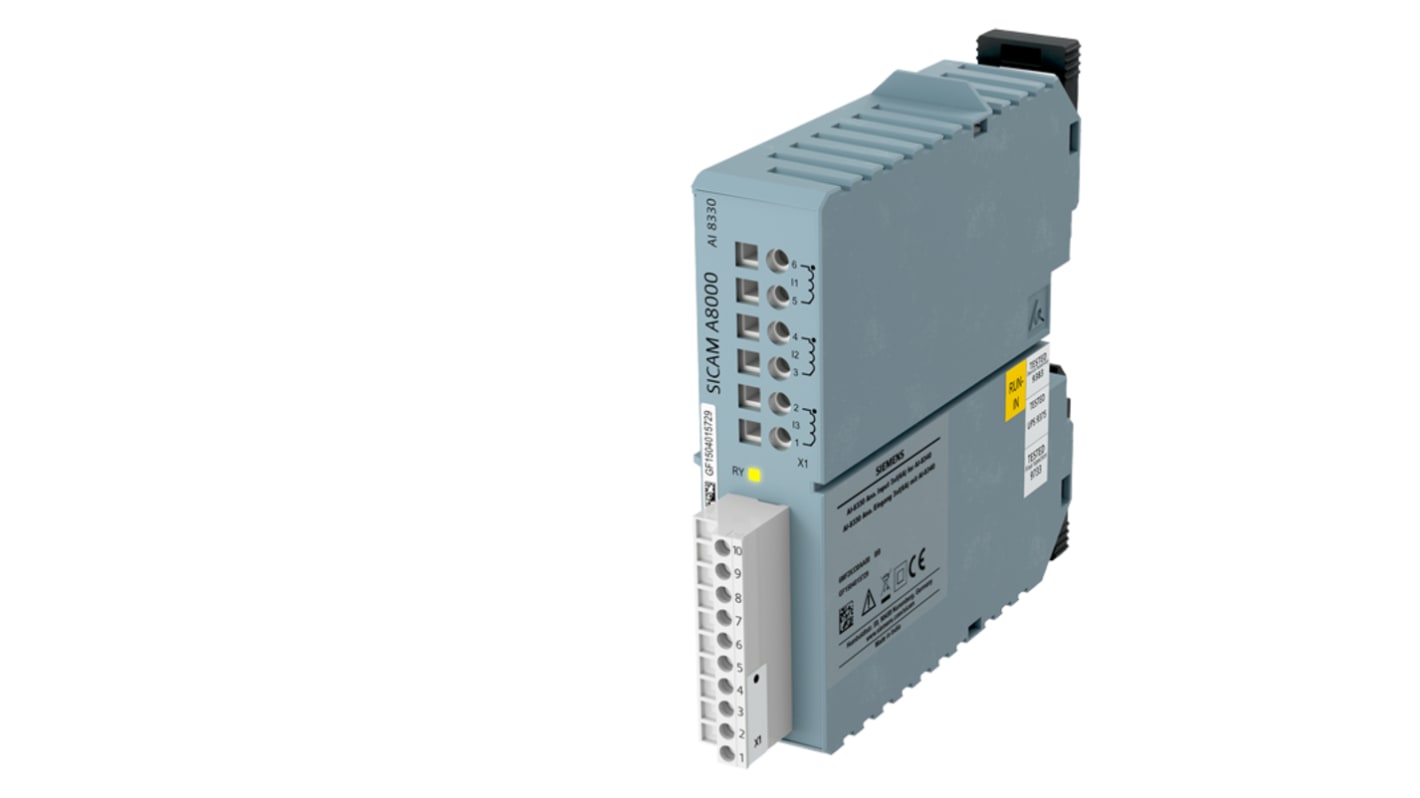 Modulo I/O PLC Siemens 6MF2833-0AA00, per AI-8340, montaggio su guida standard, contenitore in plastica, IP40.
