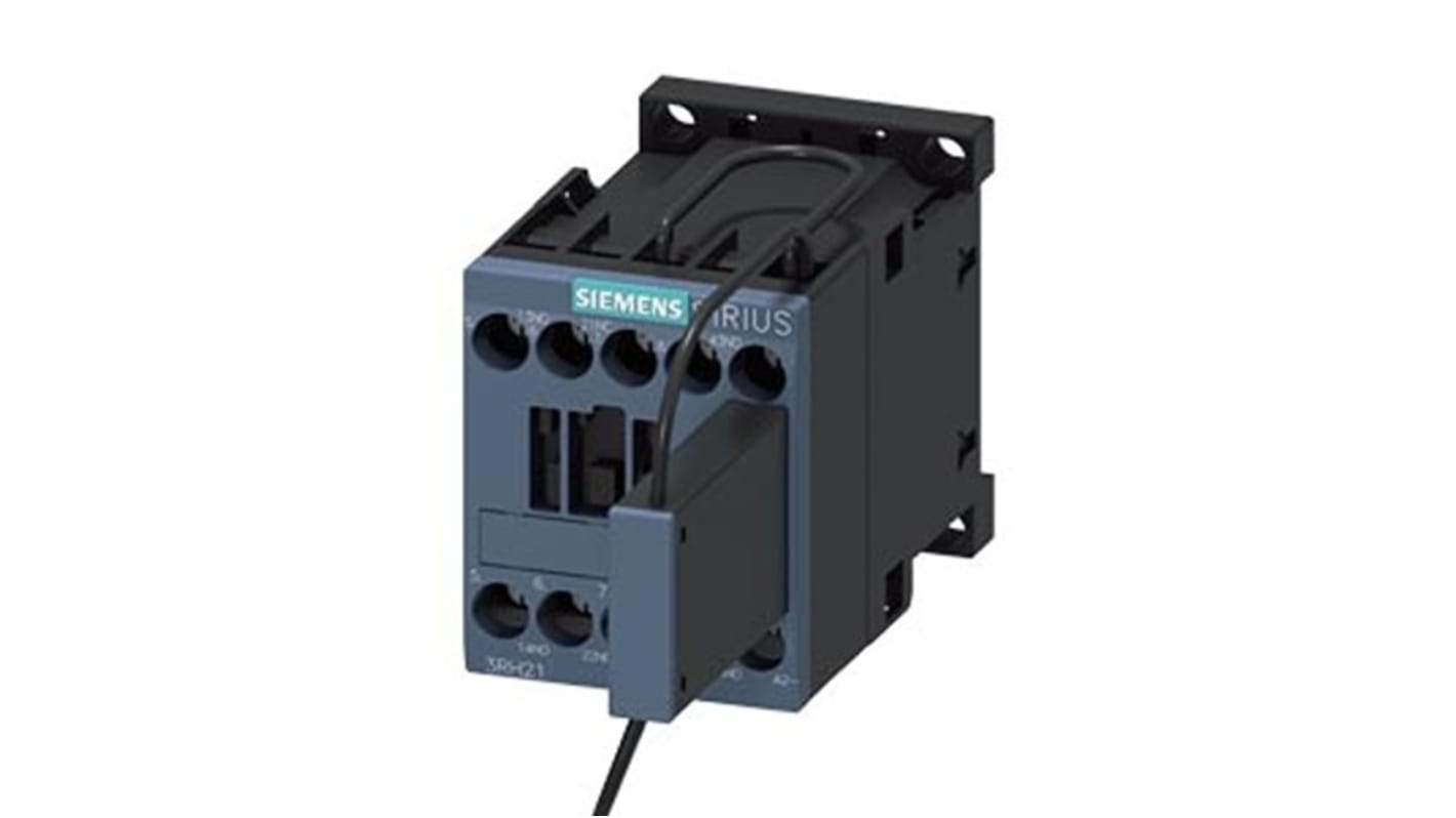 Relè contattore Siemens 3RH2122-1KG40-0LA4, 4 poli, 10 A, montaggio su guida DIN, protezione IP20, 125 V CC.