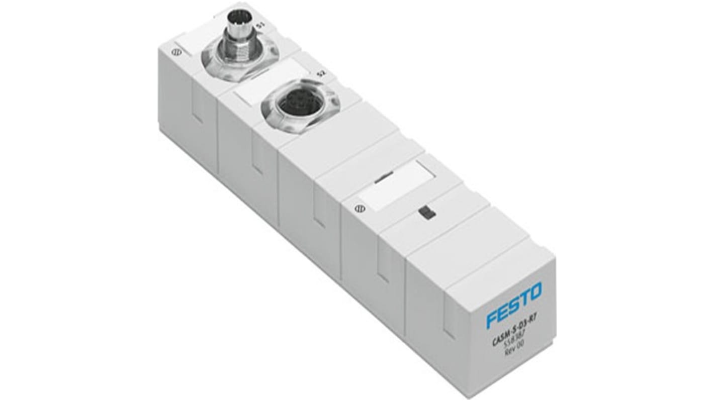 Festo CASM-S-D3-R7, accessori per sensori con connettore M12, montaggio a foro passante, resistenza alla corrosione.
