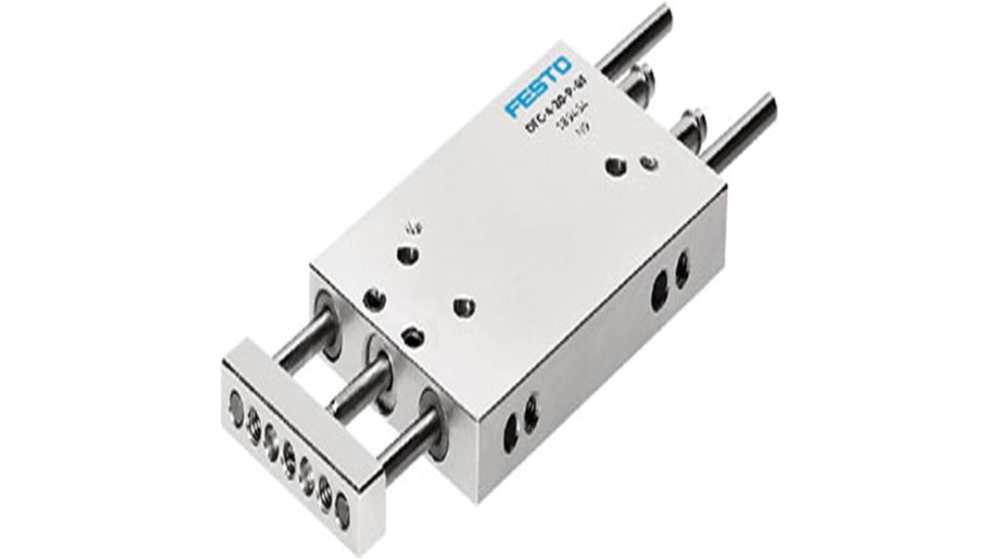 Cilindro guidato Festo DFC-4-20-P-GF, doppio effetto, corsa 20 mm, foro 4 mm, resistenza alla corrosione, montaggio opzionale.