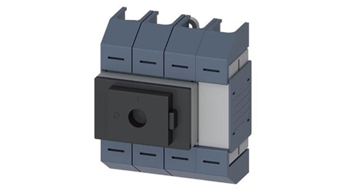 Sezionatore interruttore Siemens 3KD0440-2LG20-3, 4 poli, 80A, montaggio su guida DIN, protezione IP10.