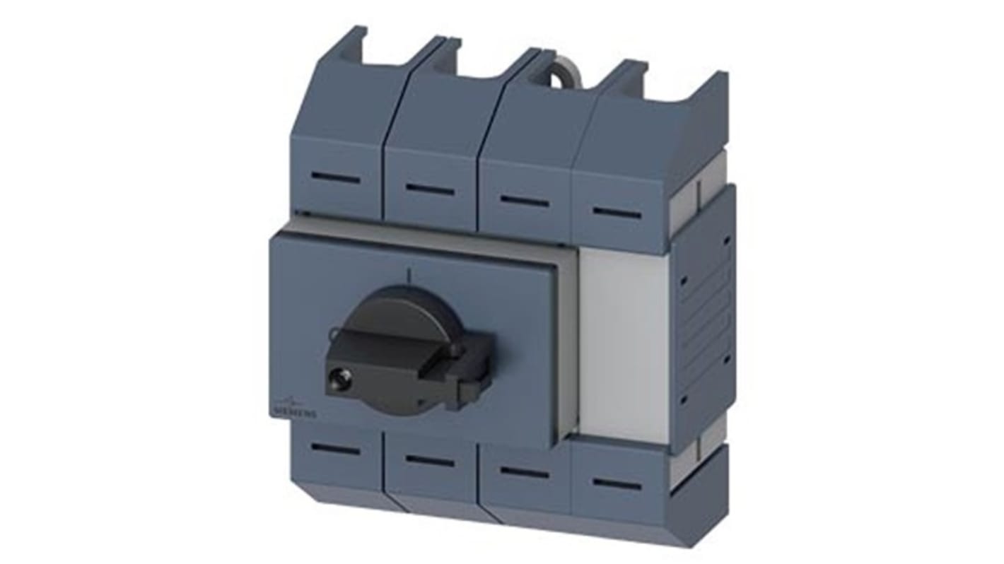 Sezionatore interruttore Siemens 3KD0542-2LG20-3, 4 poli, 100A, montaggio su guida DIN, protezione IP10.