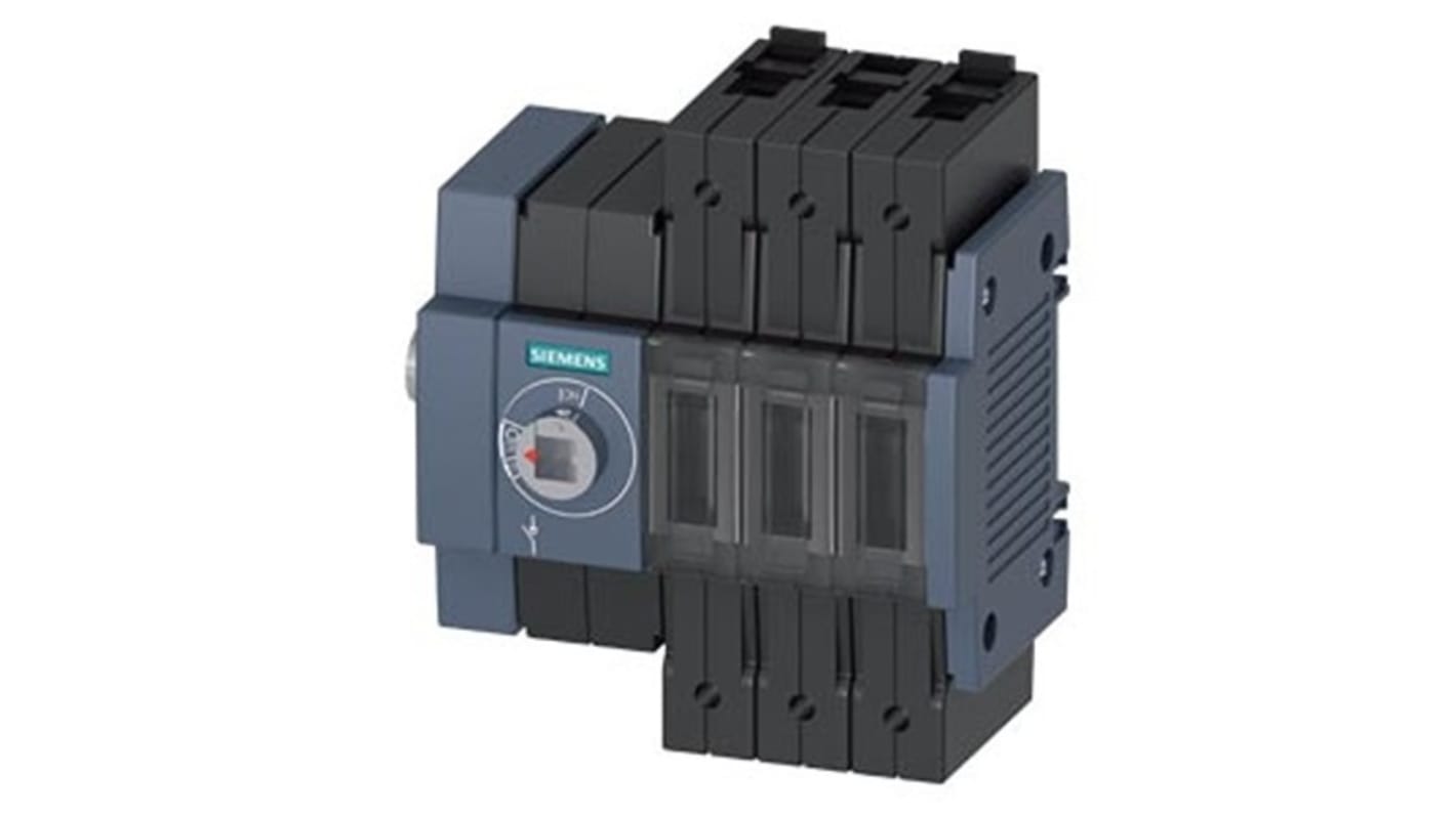 Sezionatore interruttore Siemens 3KD2234-2ME10-0, 3 poli, 32A, montaggio su guida DIN, grado di protezione IP20.