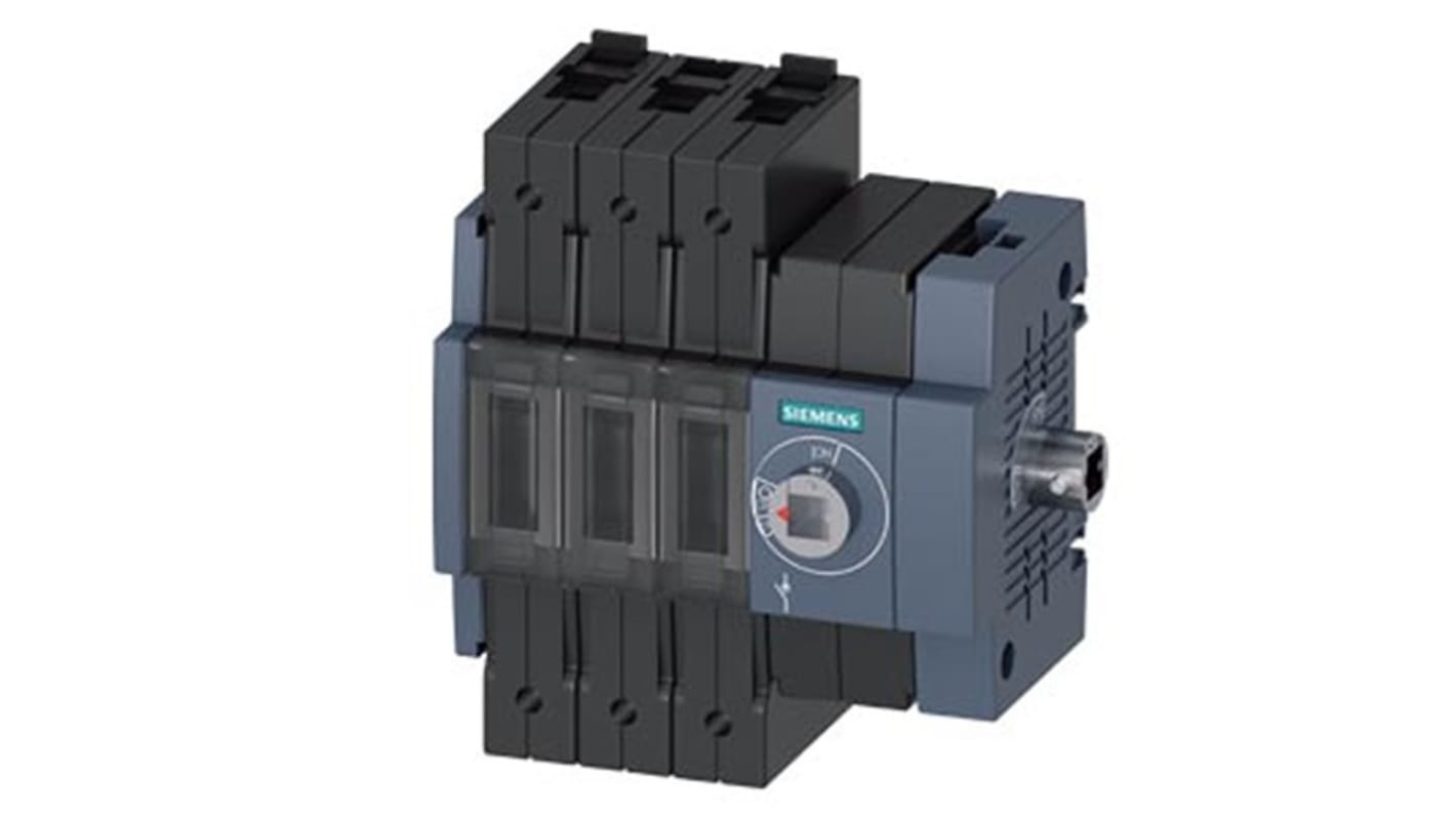 Sezionatore interruttore Siemens 3KD2234-2ME40-0, 3 poli, 32A, montaggio su guida DIN, grado di protezione IP20.