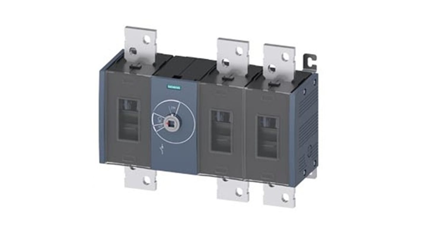 Sezionatore interruttore fisso Siemens 3KD5630-0RE20-0, 3 poli, corrente 2000A, protezione IP20, adatto per interruttore principale.