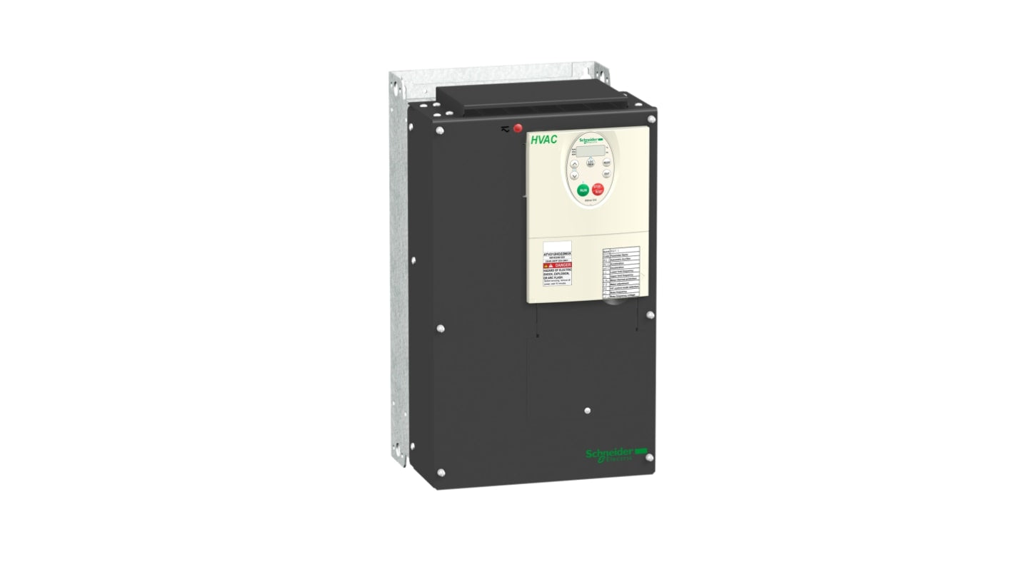 Avviatore a velocità variabile Schneider Electric ATV212HD22M3X, potenza 22 kW, tensione 240 V, per motori asincroni.