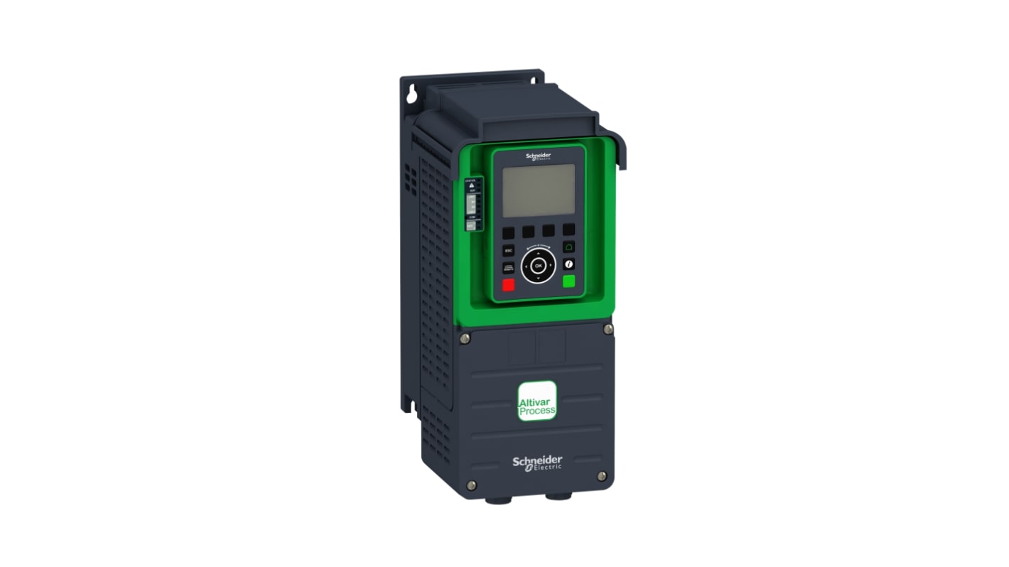 Avviatore a velocità variabile Schneider Electric ATV930U15M3, potenza 1,5 kW, 240 V, 3 fasi, per motori asincroni e sincroni.