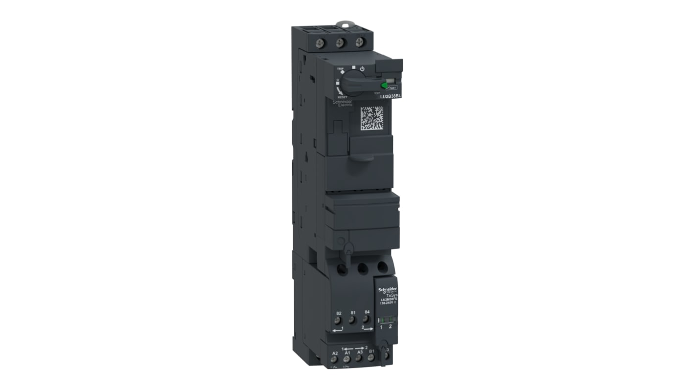 Starter reversibile Schneider Electric LU2B38BL, 690 V, 24 A, grado di protezione IP20/IP40, per controllo motori.