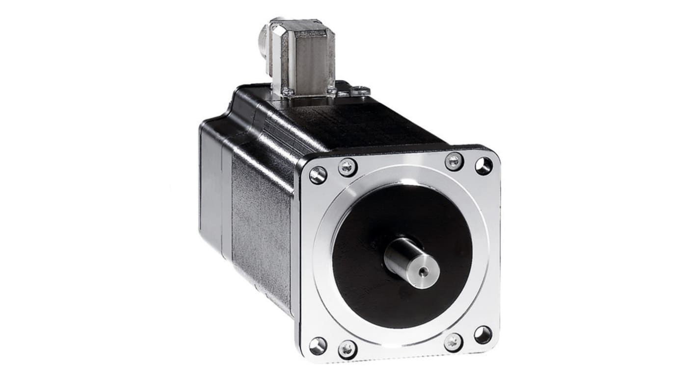 Motore passo-passo trifase Schneider Electric BRS39BWC61ACA, coppia 6,78 Nm, dimensioni 85 x 85 mm, grado di protezione IP56.