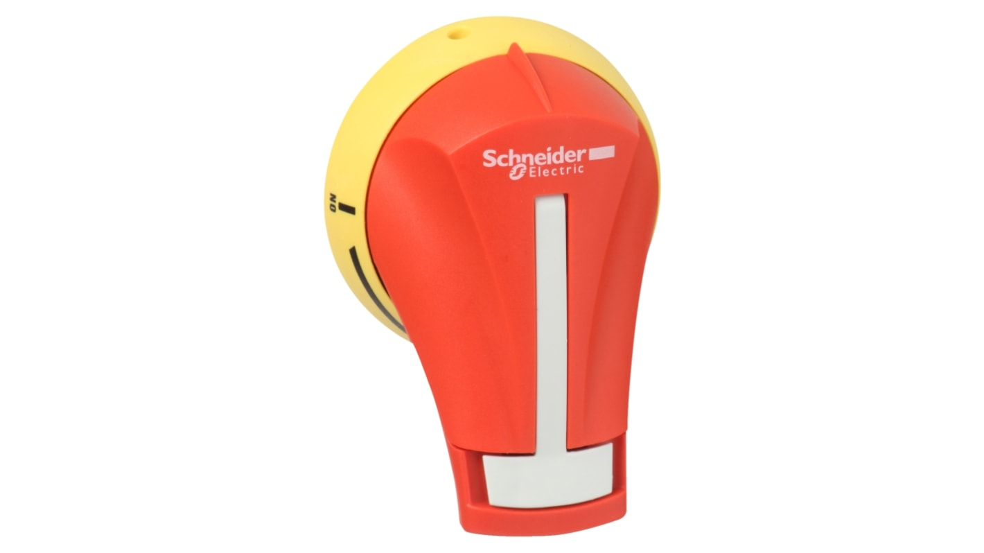 Commutatore rotante TeSys GS2AH220 di Schneider Electric, 2 vie, corrente nominale 32 A, montaggio destro, impugnatura rossa, grado di protezione IP65.