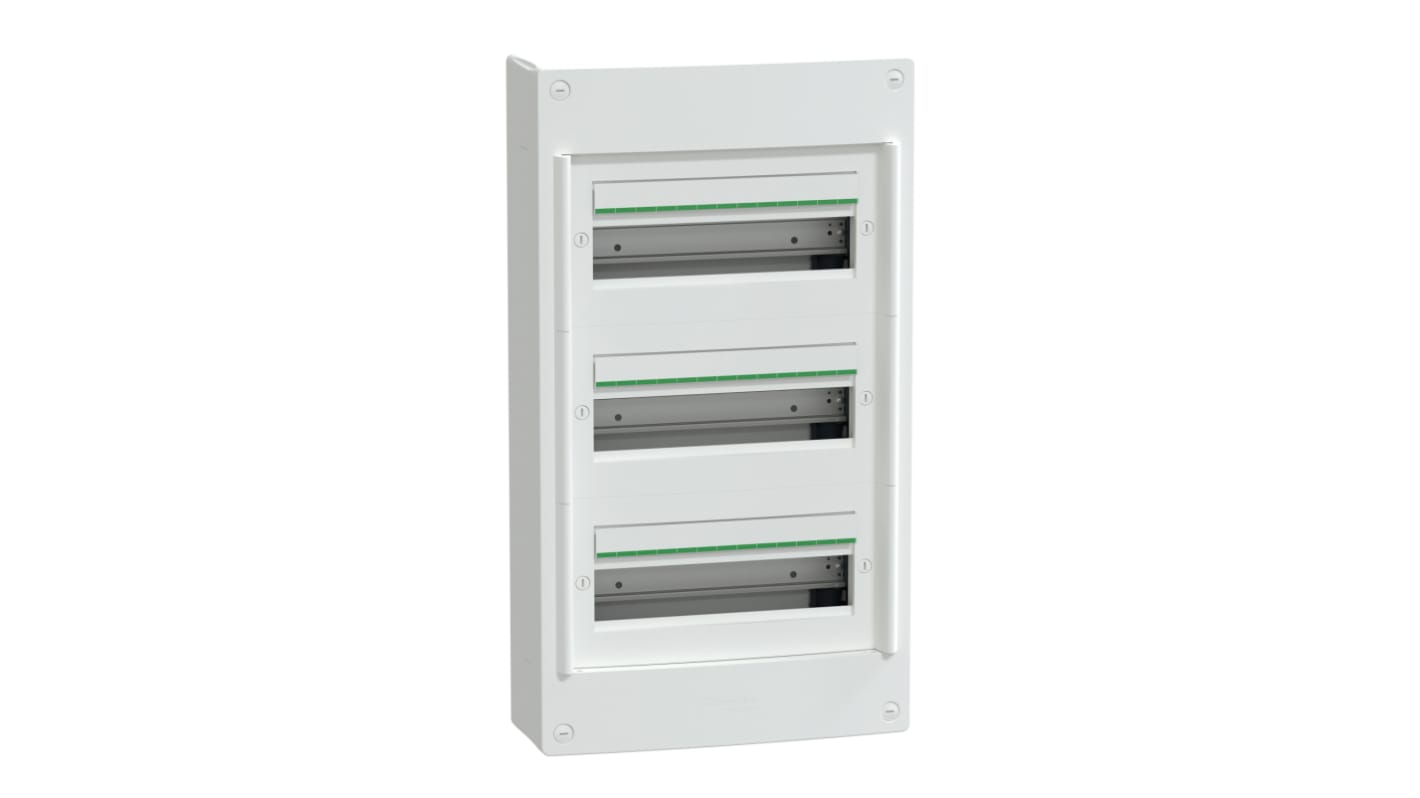 Contenitore modulare bianco Schneider Electric LVSXT313, 3 fori, montaggio superficiale, materiale plastico sostenibile.