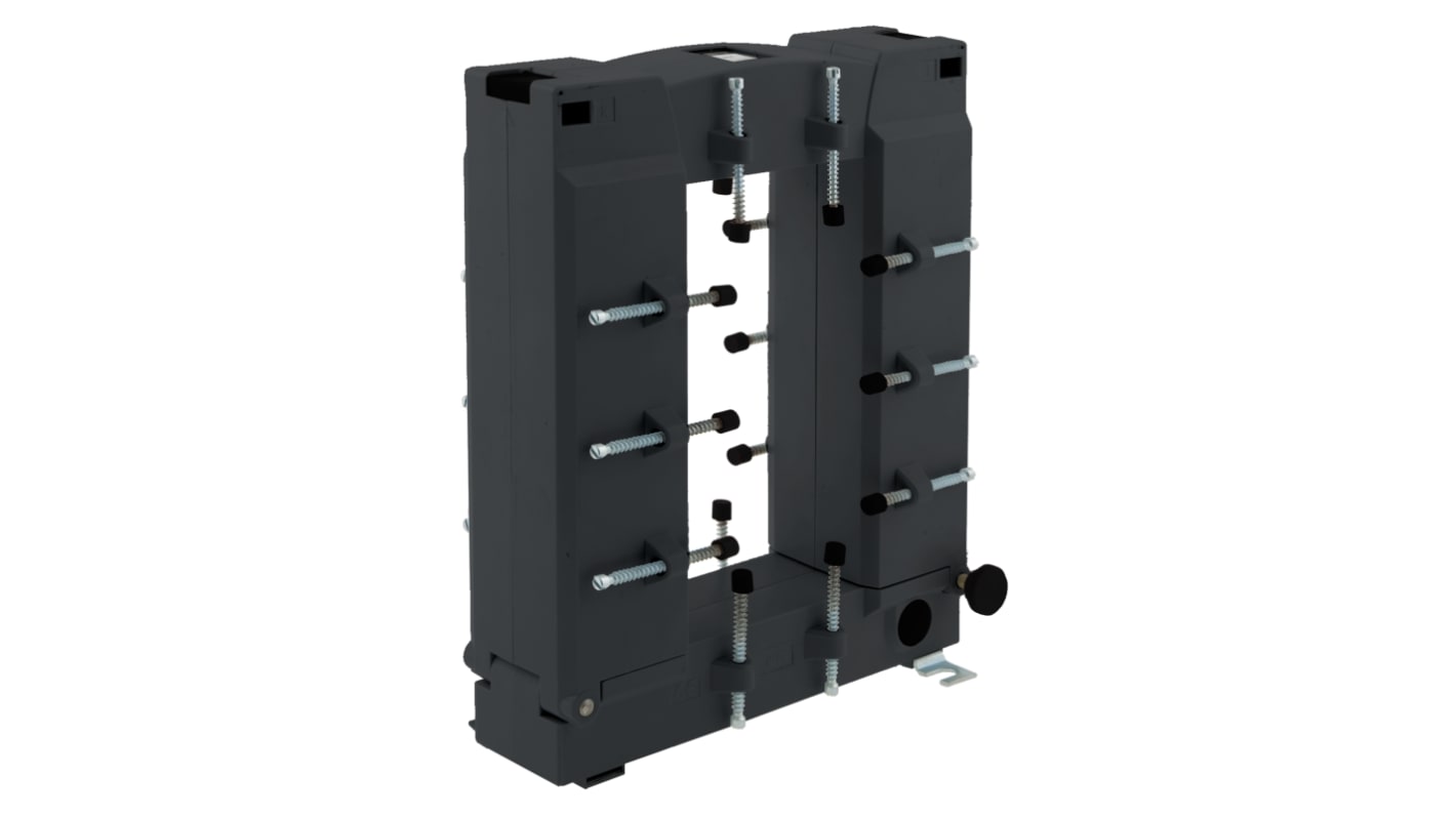 Trasformatore di corrente Schneider Electric METSECT5GJ160, 1.6kA, 1600/5A, montaggio su guida DIN, senza metalli pesanti.