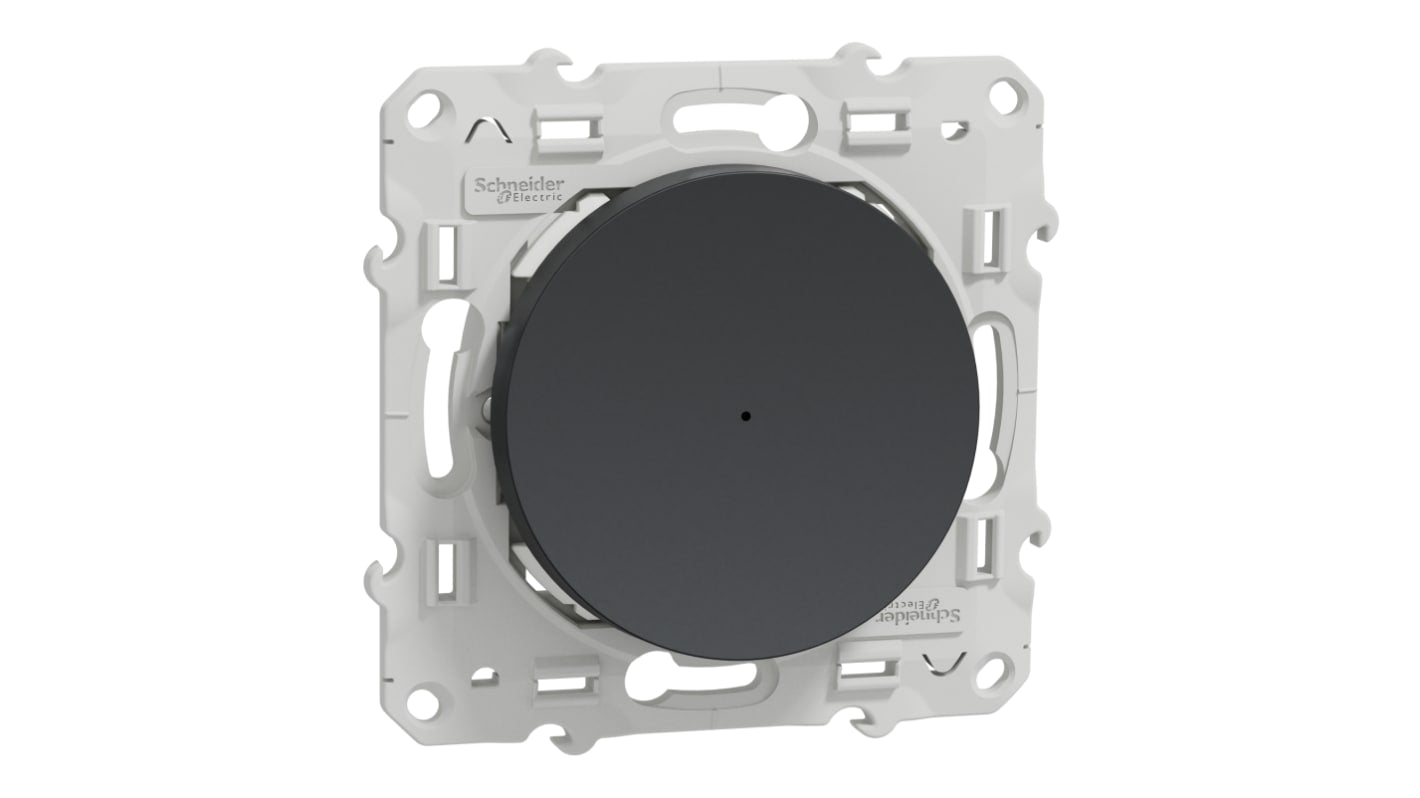 Interruttore a pulsante Schneider Electric S540530W, IP21, 230 V, 10 A, colore antracite, con LED programmabile.