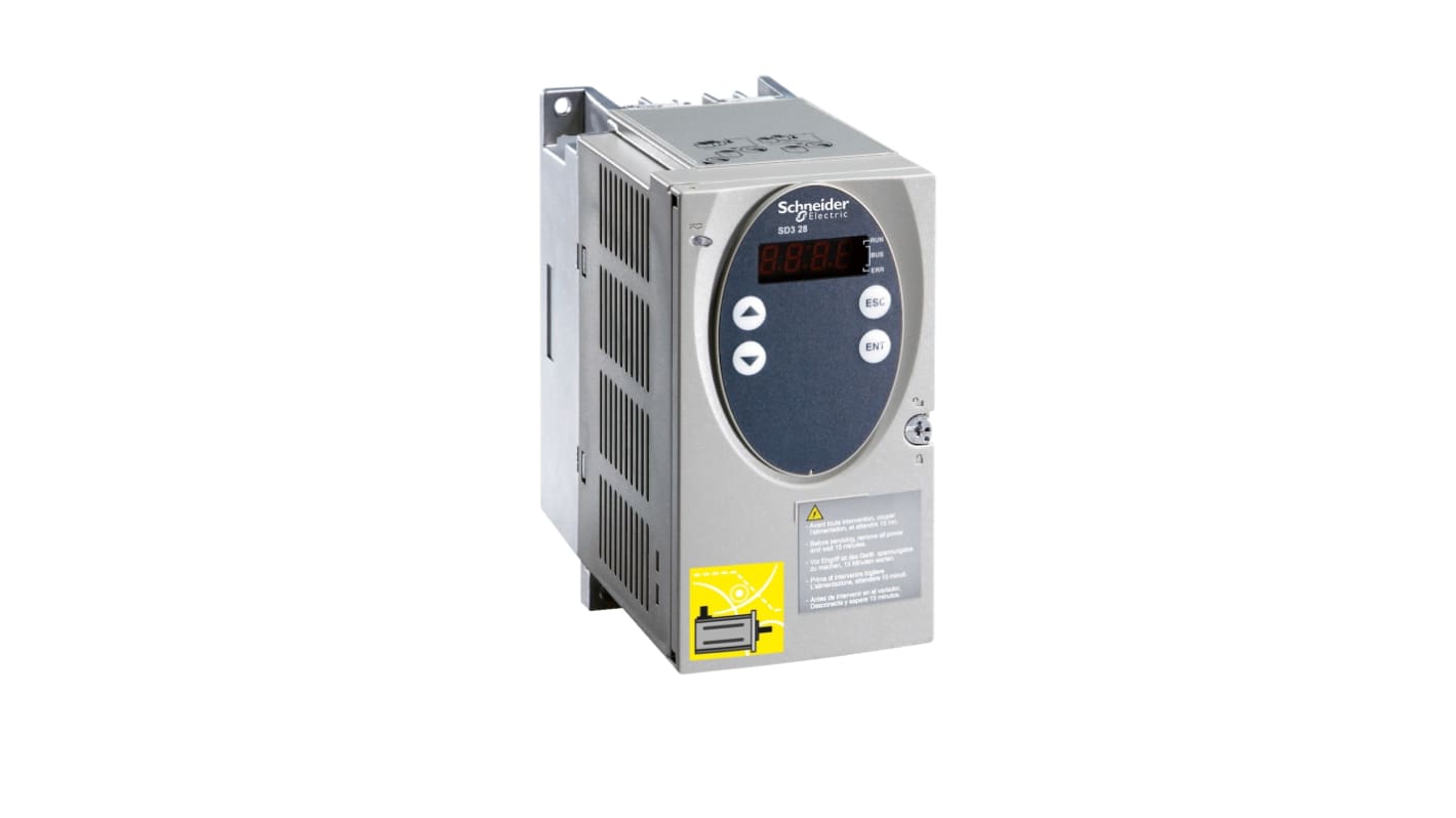 Motore passo passo Schneider Electric SD328BU25S2, 240 V, azionamento per controllo impulso e direzione, compatibile con alimentatori monofase.