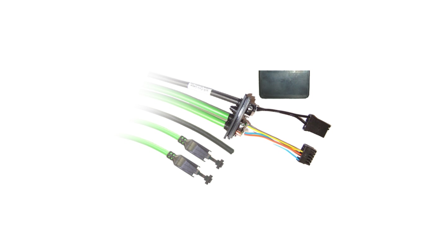 Kit di cavi Schneider Electric VW3L2E001R30 per azionamenti, compatibile con interfaccia EtherCAT, peso 0,596 kg.