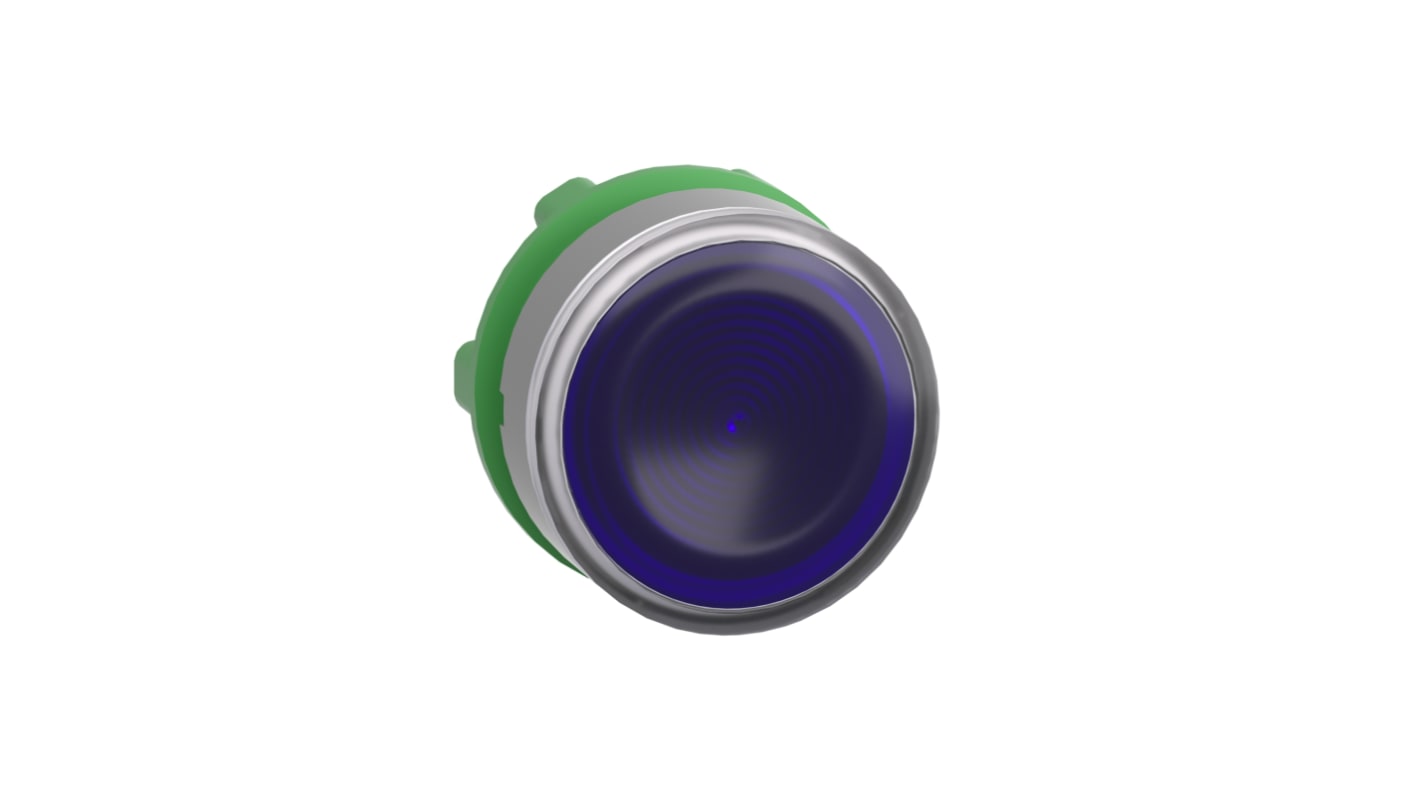 Attuatore pulsante Schneider Electric Harmony XB5, blu, diametro 22 mm, ritorno a molla, IP66/IP67, 10.000.000 cicli.