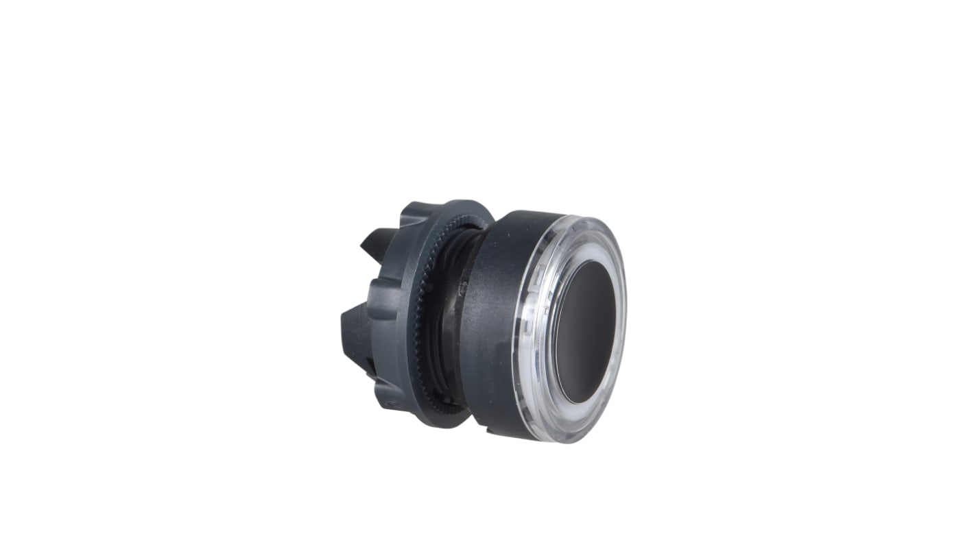 Attuatore pulsante Schneider Electric ZB5AW913, rotondo, diametro 22 mm, bianco, con testa illuminata, grado di protezione IP66/IP67.