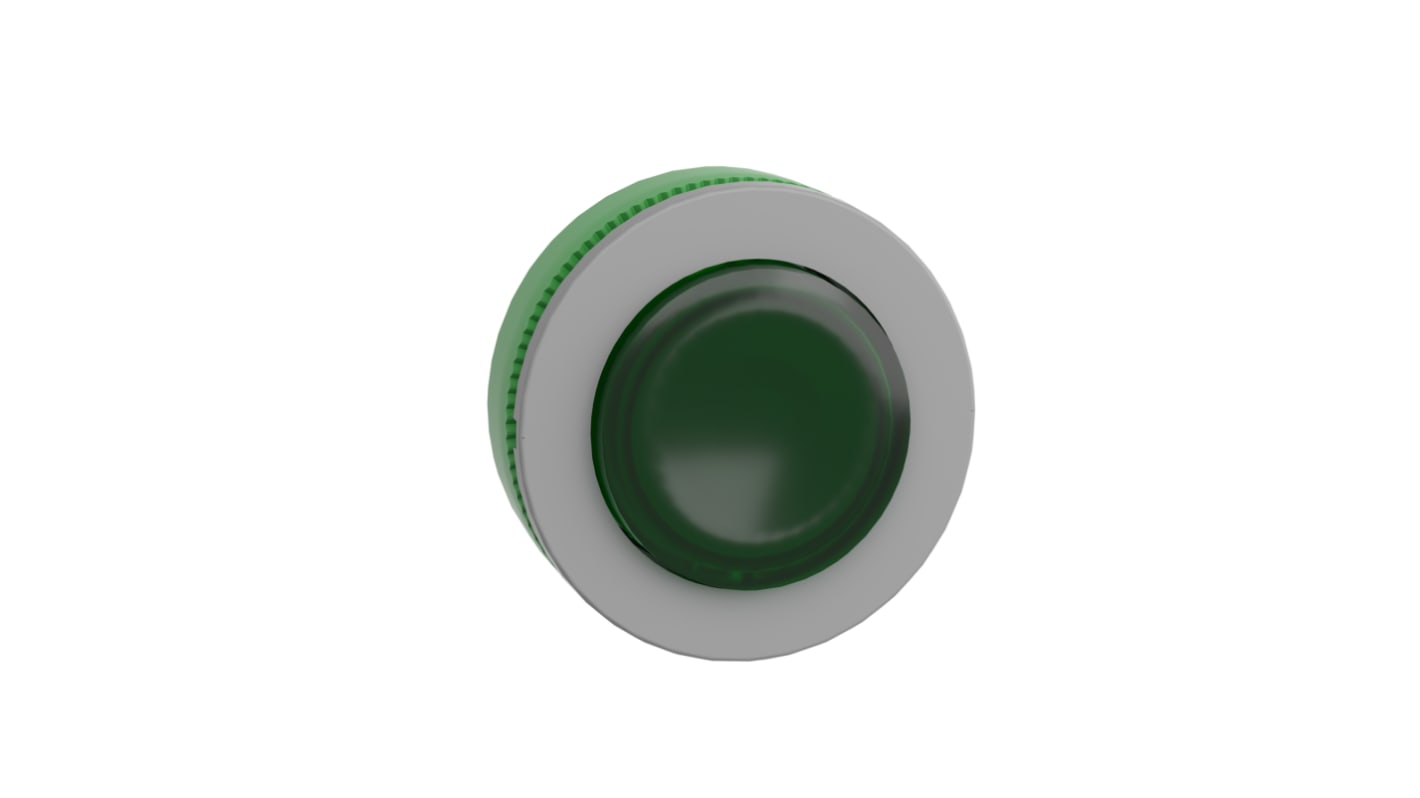 Attuatore pulsante Schneider Electric, serie Harmony XB5, verde, diametro 30.5 mm, ritorno a molla, illuminato, IP66/IP67.