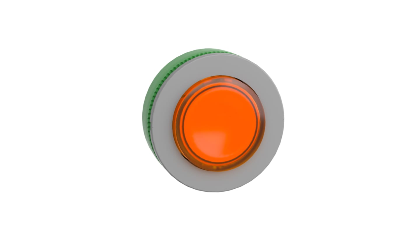 Attuatore pulsante Schneider Electric Harmony XB5, ritorno a molla, testa illuminata, diametro 30.5 mm, colore arancione, IP66/IP67.