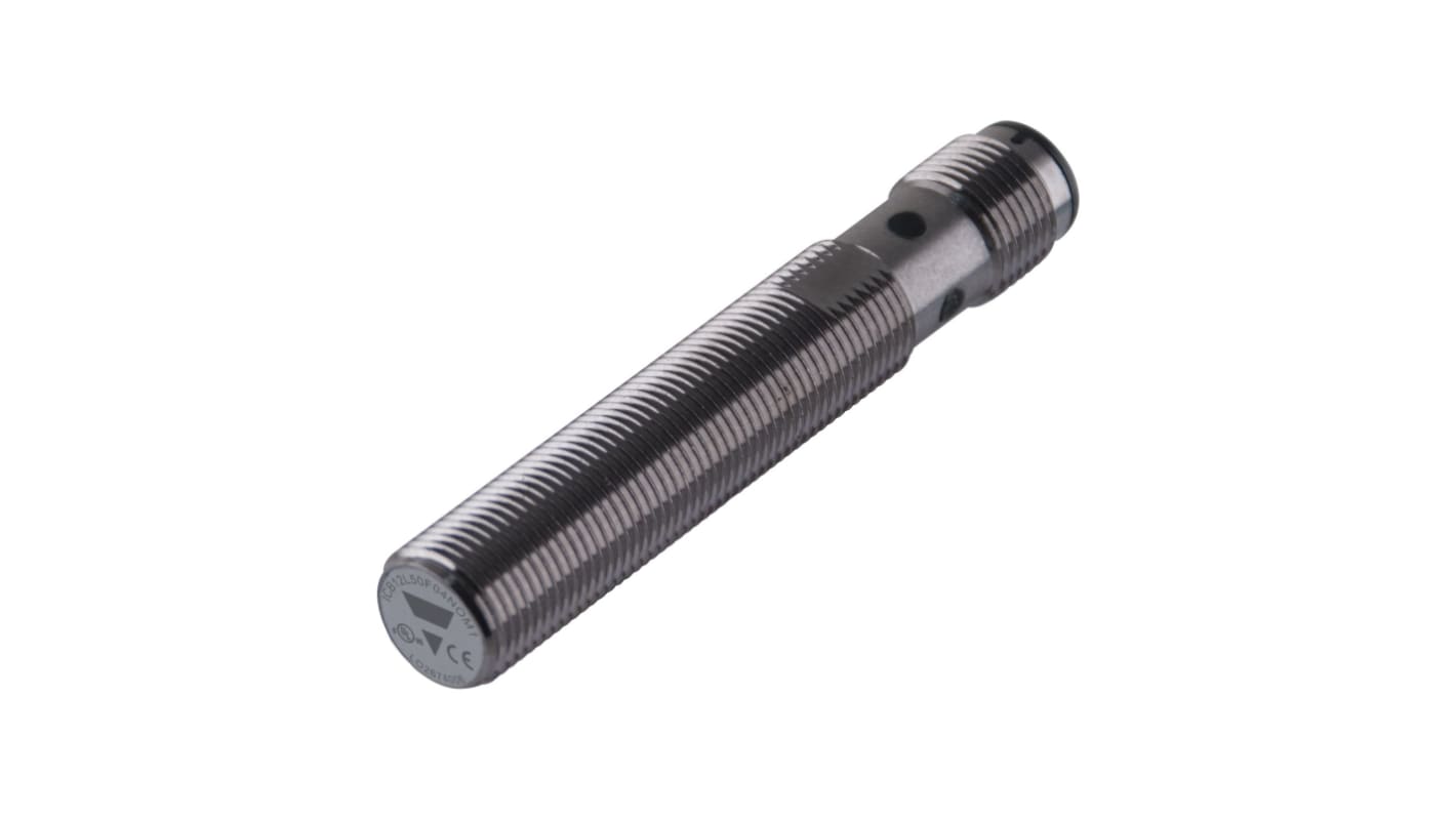 Carlo Gavazzi ICB12L50F04PCM1, sensore induttivo PNP M12, rilevamento 4 mm, alimentazione 10-36 V CC, grado di protezione IP67.