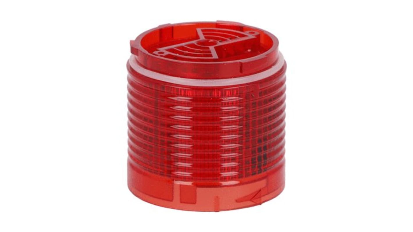 Torretta di segnalazione Lovato LTN50ML4, diametro 50 mm, lampada LED rossa, grado di protezione IP65, -30 a 50 °C.