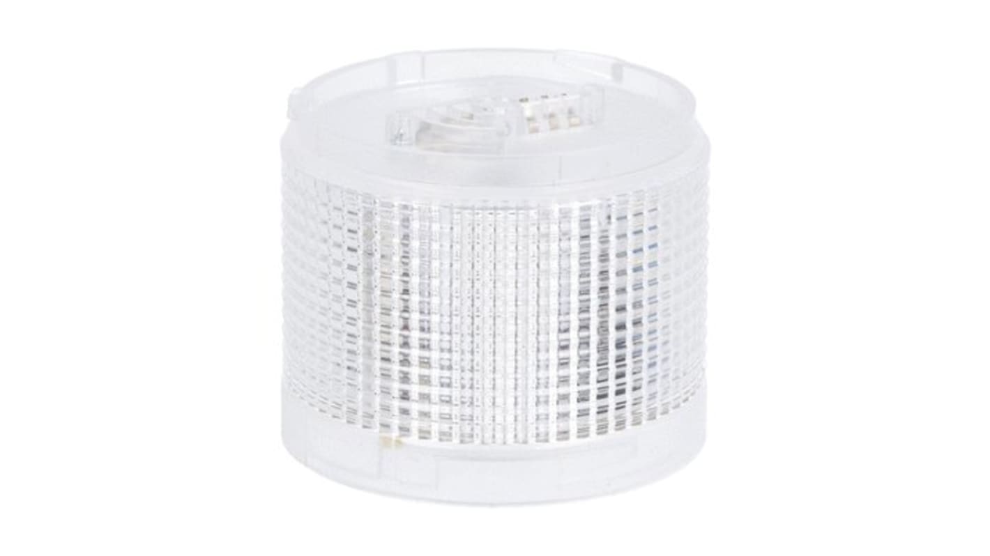 Modulo luminoso bianco Lovato LTN70ML8 per torri di segnalazione, LED, diametro 70 mm, tensione 26,4V c.c. - 240V c.a., IP65.