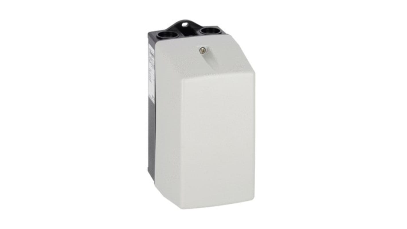 Contenitore stazione di controllo Lovato M0N in policarbonato bianco, IP65, per contattori BG06, BG09, BG12. Temperatura -25/+60 °C.